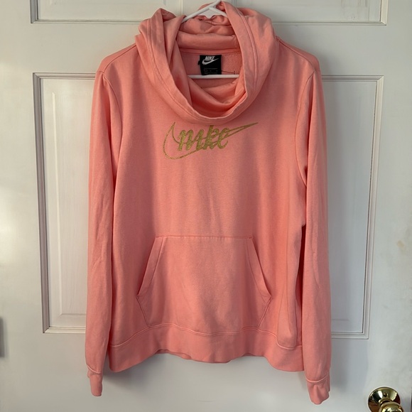 Nike Sweatshirt With Oversized CownNeck/Hood. NWOT. Size Large - Picture 3 of 12